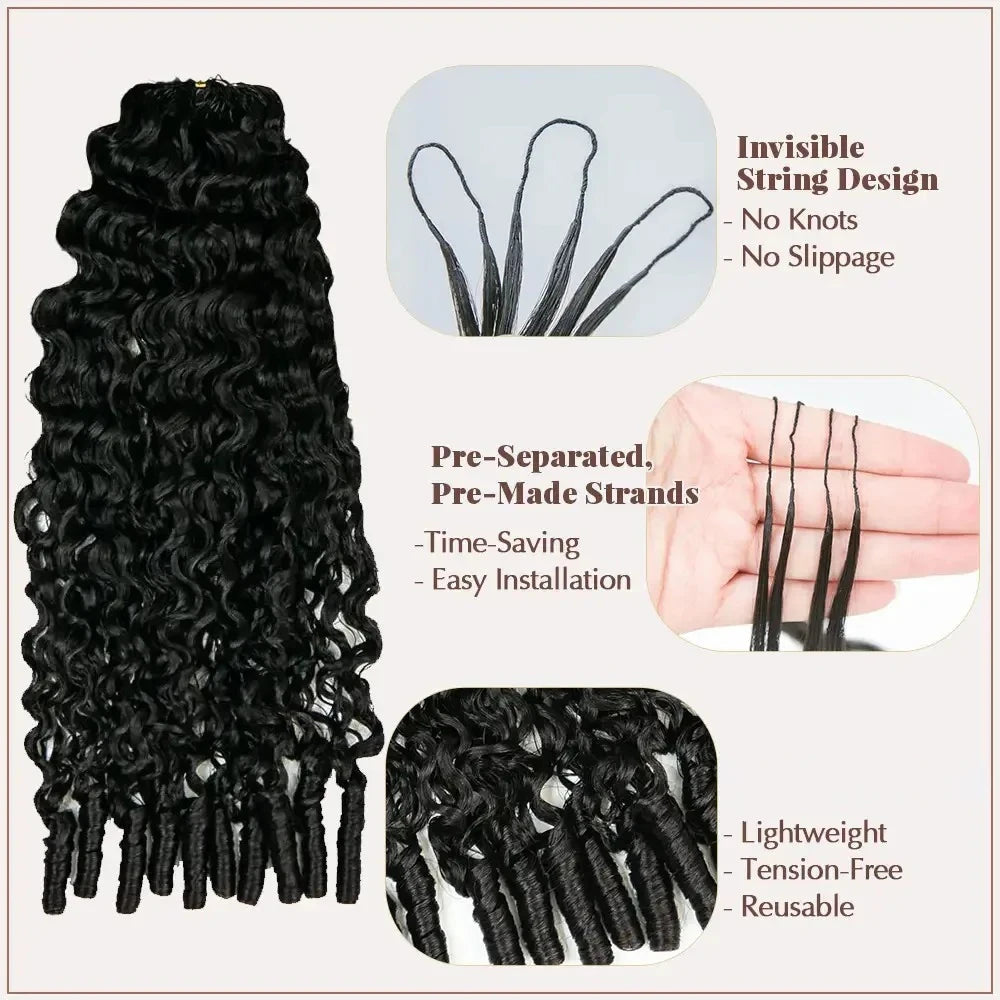 Burmese Curly & Body Wave Miracle Knots — 100% Human Hair