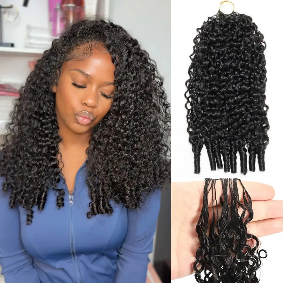 Burmese Curly & Body Wave Miracle Knots — 100% Human Hair