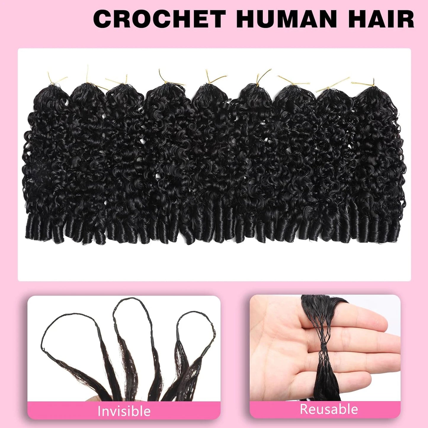 Burmese Curly & Body Wave Miracle Knots — 100% Human Hair