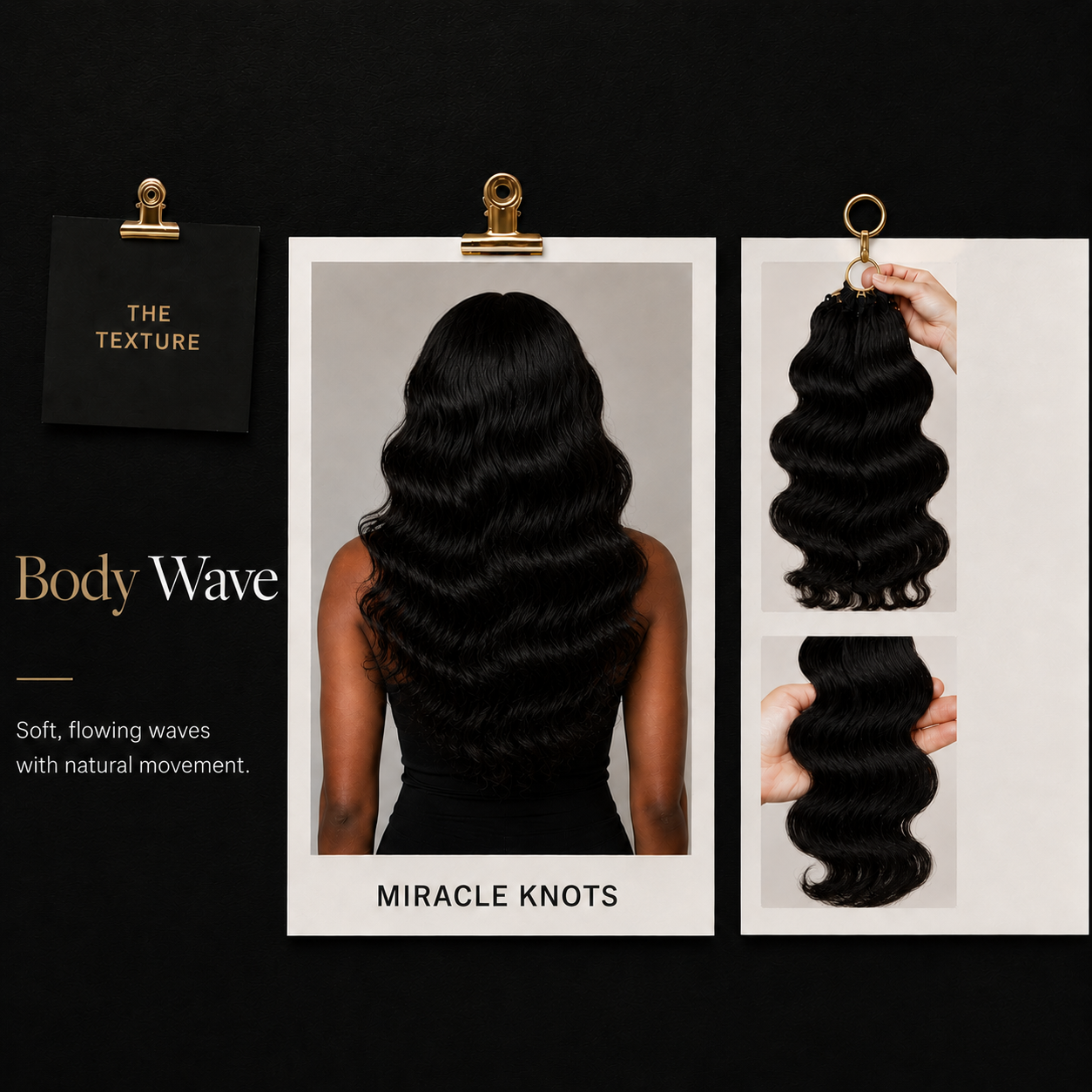 Body Wave Miracle Knots 100% Human Hair